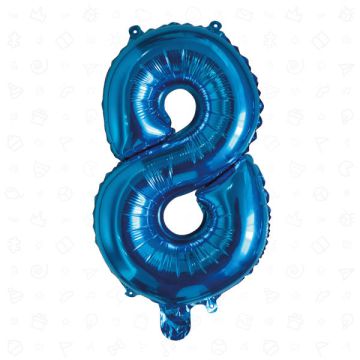 PALLONCINO NUMERO (8) BLU PZ.1