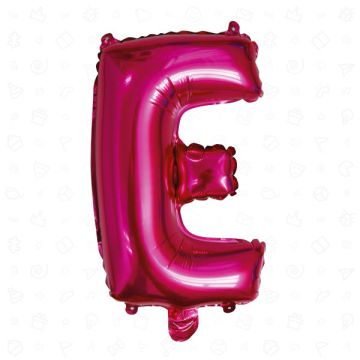 PALLONCINO LETTERA (E) FUCHSIA PZ.1