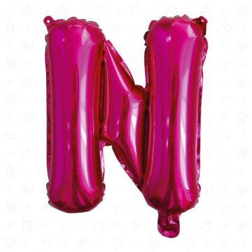 PALLONCINO LETTERA (N) FUCHSIA PZ.1