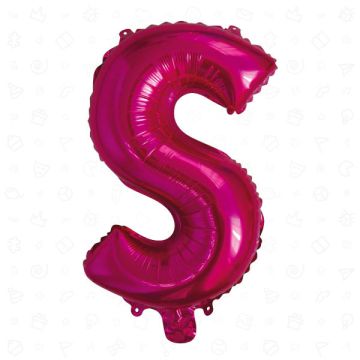PALLONCINO LETTERA (S) FUCHSIA PZ.1