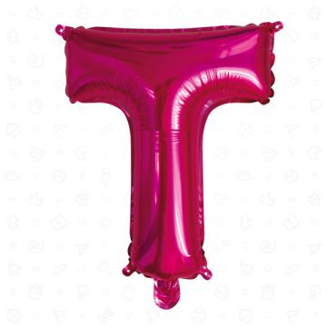 PALLONCINO LETTERA (T) FUCHSIA PZ.1