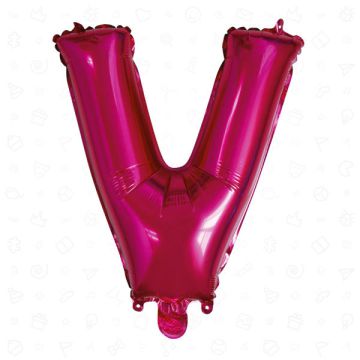 PALLONCINO LETTERA (V) FUCHSIA PZ.1