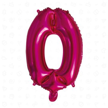PALLONCINO NUMERO (0) FUCHSIA PZ.1
