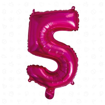 PALLONCINO NUMERO (5) FUCHSIA PZ.1