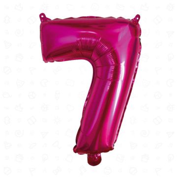 PALLONCINO NUMERO (7) FUCHSIA PZ.1