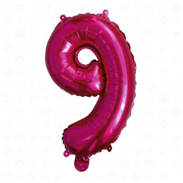 PALLONCINO NUMERO (9) FUCHSIA PZ.1