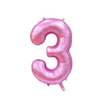 PALLONCINO 3 ROSA SATINATO PZ.1
