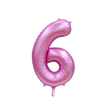 PALLONCINO 6 ROSA SATINATO PZ.1