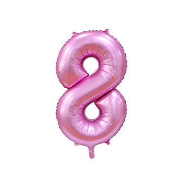 PALLONCINO 8 ROSA SATINATO PZ.1