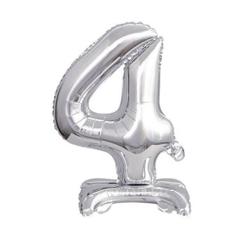 PALLONCINO NUMERO (4) ARGENTO PZ.1
