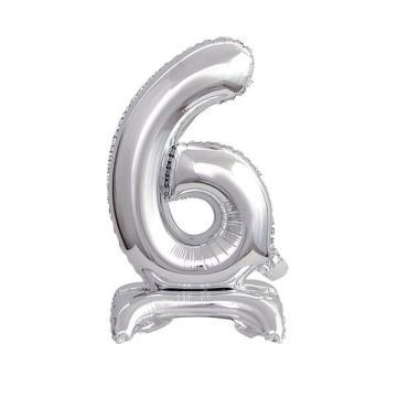 PALLONCINO NUMERO (6) ARGENTO PZ.1