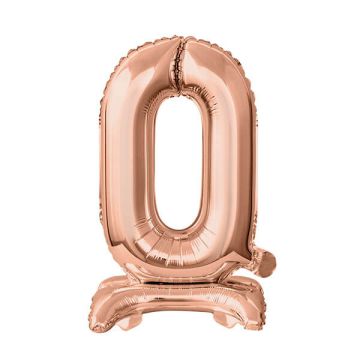 PALLONCINO NUMERO (0) ROSE GOLD PZ.1