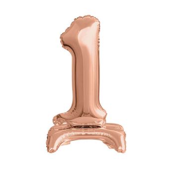 PALLONCINO NUMERO (1) ROSE GOLD PZ.1