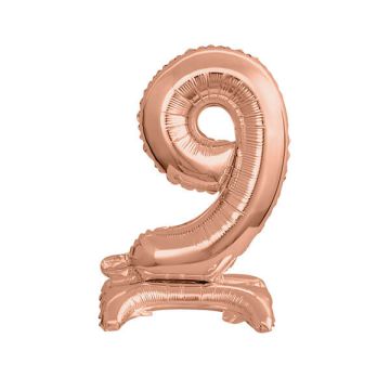 PALLONCINO NUMERO (9) ROSE GOLD PZ.1