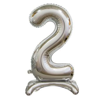 PALLONCINO NUMERO (2) ARGENTO PZ.1