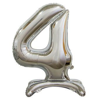 PALLONCINO NUMERO (4) ARGENTO PZ.1