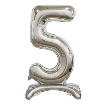 PALLONCINO NUMERO (5) ARGENTO PZ.1