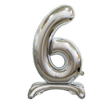 PALLONCINO NUMERO (6) ARGENTO PZ.1