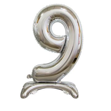 PALLONCINO NUMERO (9) ARGENTO PZ.1