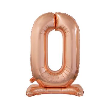 PALLONCINO NUMERO (0) ROSE GOLD PZ.1