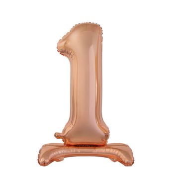 PALLONCINO NUMERO (1) ROSE GOLD PZ.1