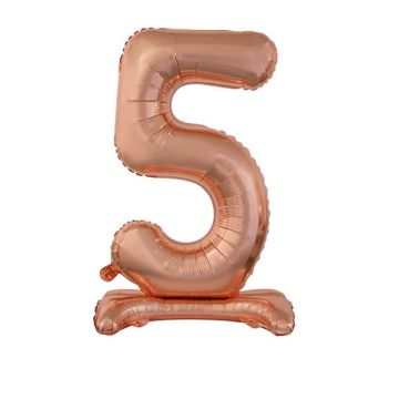 PALLONCINO NUMERO (5) ROSE GOLD PZ.1