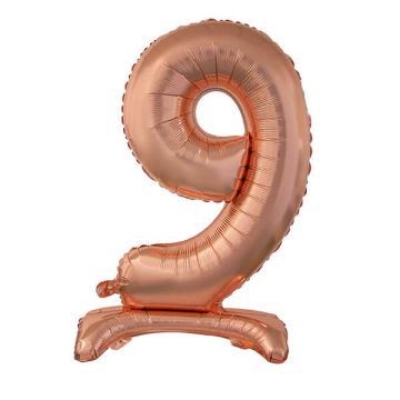 PALLONCINO NUMERO (9) ROSE GOLD PZ.1