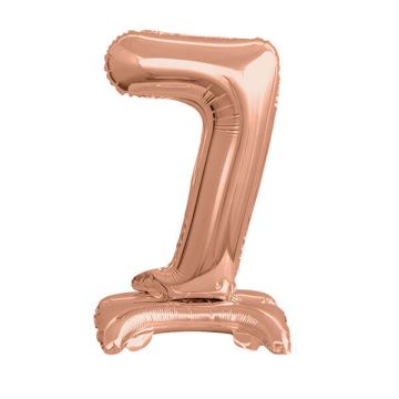 PALLONCINO NUMERO (7) ROSE GOLD PZ.1