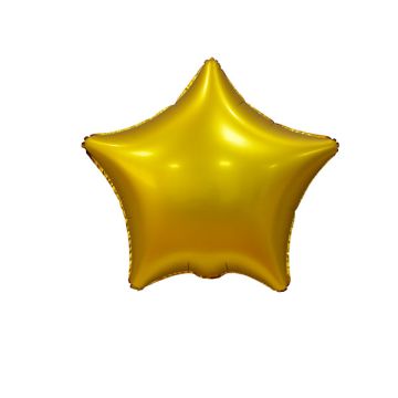Palloncino Stella Oro Satinato Pz.1