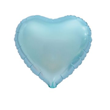 Palloncino Cuore Azzurro Satinato Pz.1