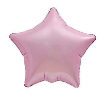 Palloncino Stella Rosa Satinato Pz.1