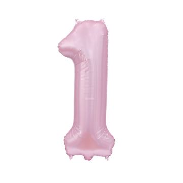 Palloncino 1 Rosa Baby Satinato Pz.1