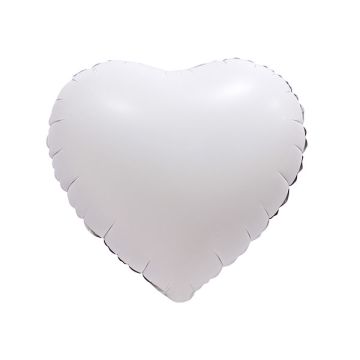 Palloncino Cuore Bianco Satinato Pz.1