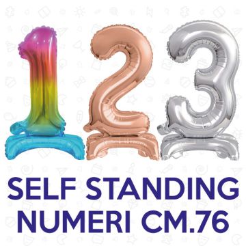 Palloncini self standing numero cm.76