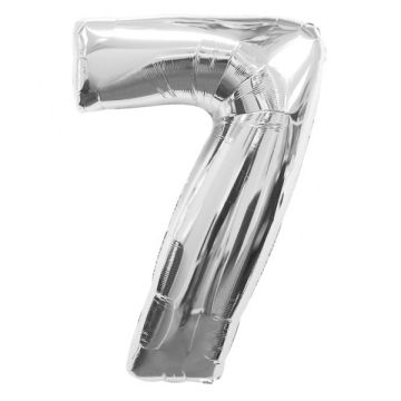 PALLONCINO 7° COMPLEANNO ARGENTO PZ.1