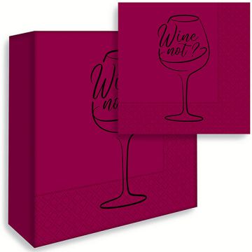 Tovagliolo Wine Not Bordeaux Pz.50