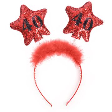 CERCHIETTO STELLE ROSSE 40 ANNI PZ.1