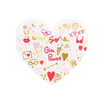 Tovaglioli Cuore Sagomato Pz.20