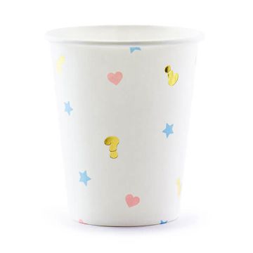 Bicchieri Boy Or Girl Cuori Stelle Pz.6