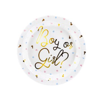 Piatti Boy Or Girl Cuori E Stelle Pz.6