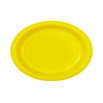 PIATTO OVALE GIALLO DELUXE PZ.5