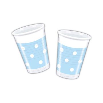 BICCHIERI AZZURRI POIS PZ.10