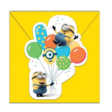 INVITI MINIONS BALLOONS PZ.6