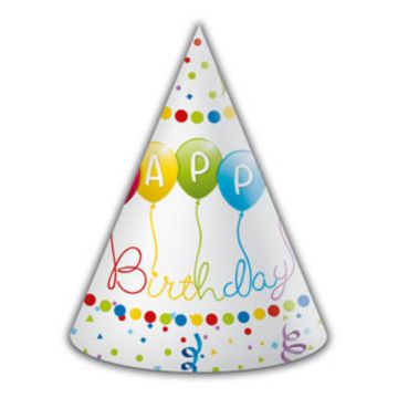 Cappellino happy birthday streamers pz.6