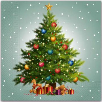 Tovaglioli albero di natale pz.20