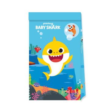 Sacchetti In Carta Baby Shark Pz.4