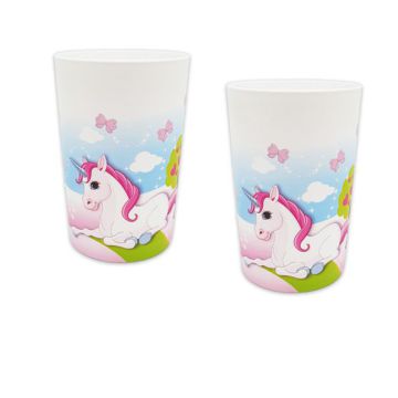 Bicchiere unicorno riutilizzabile pz.1