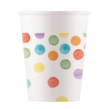 Bicchieri Multicolor Dots Pz.8
