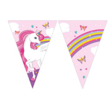 Bandierina unicorno arcobaleno pz.1