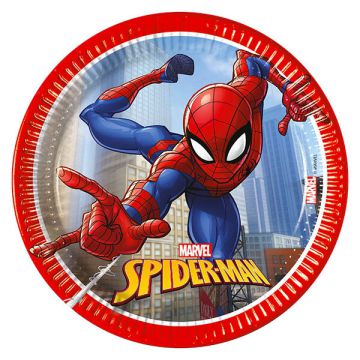 Piattini Spiderman Crime Fighter Pz.8